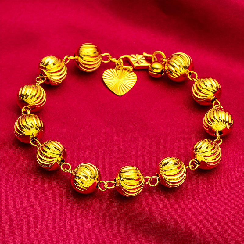 Elegant Vietnam Placer Gold Watermelon Jewellery Bracelet