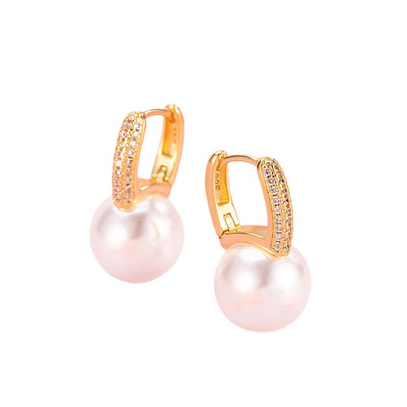 Women's Zircon For French Entry Lux High-grade Ear Clip Earrings