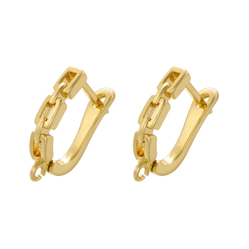 Fashion Casual Glossy Twist U-shaped Clips Rings