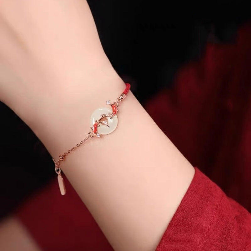Red Hand Strap Lucky Beads Suit Life Gift For Bracelet