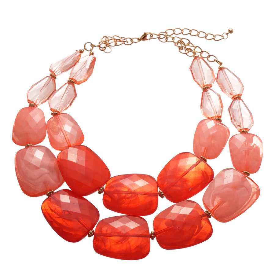 Women's Irregular Beaded Personalized Minority Seaside Vacation Necklaces