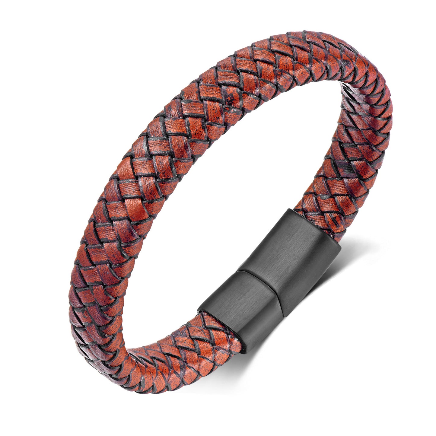 Women's & Men's Buckle Stainless Steel Woven Magnetic Snap Bracelets