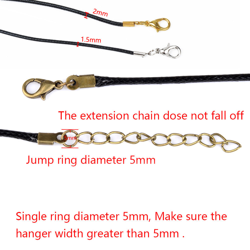 Line Leather String Colors Single Rope Pendants