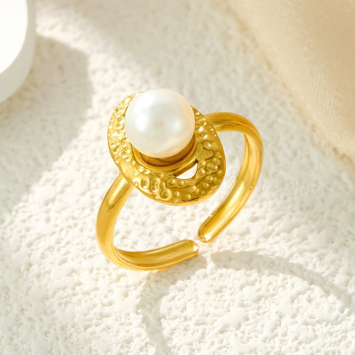 Stainless Steel Irregular Line Love Heart-shaped High-grade Ring