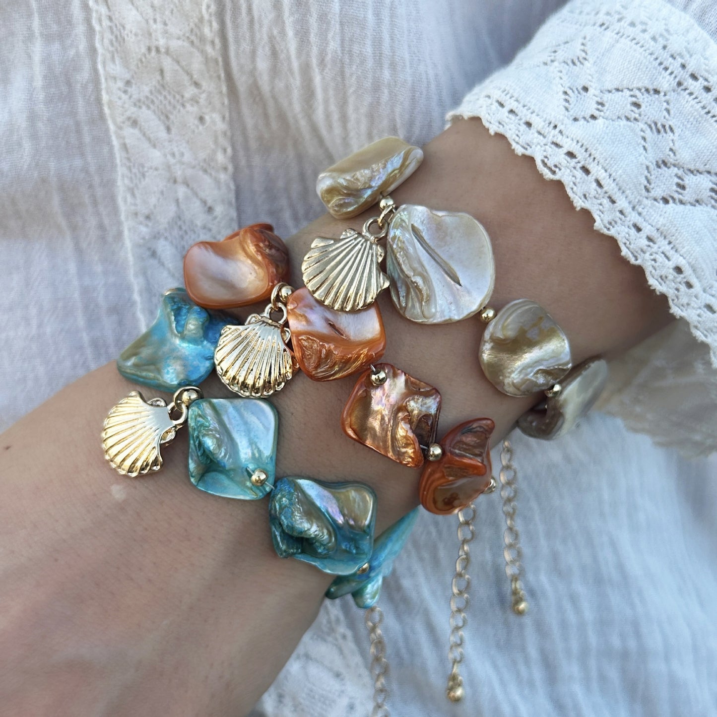 Stylish Beach Summer Starfish Shell Alloy Vintage Necklaces