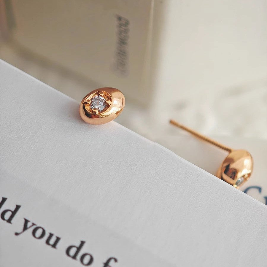 Women's Exquisite Small Zircon Simple Cute High Sense Ear Stud Earrings