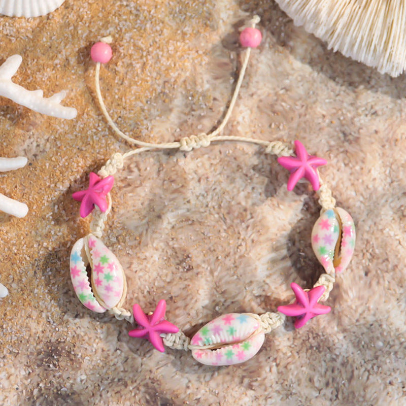Holiday Ocean Style Cartoon Shell Design Starfish Necklaces