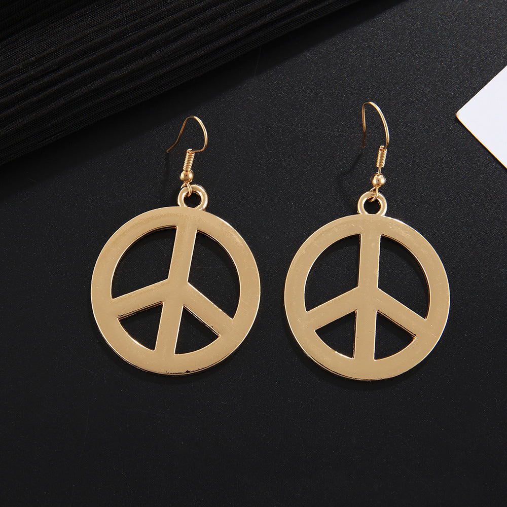 Logo Simple Personality Alloy Sweater Chain Rings