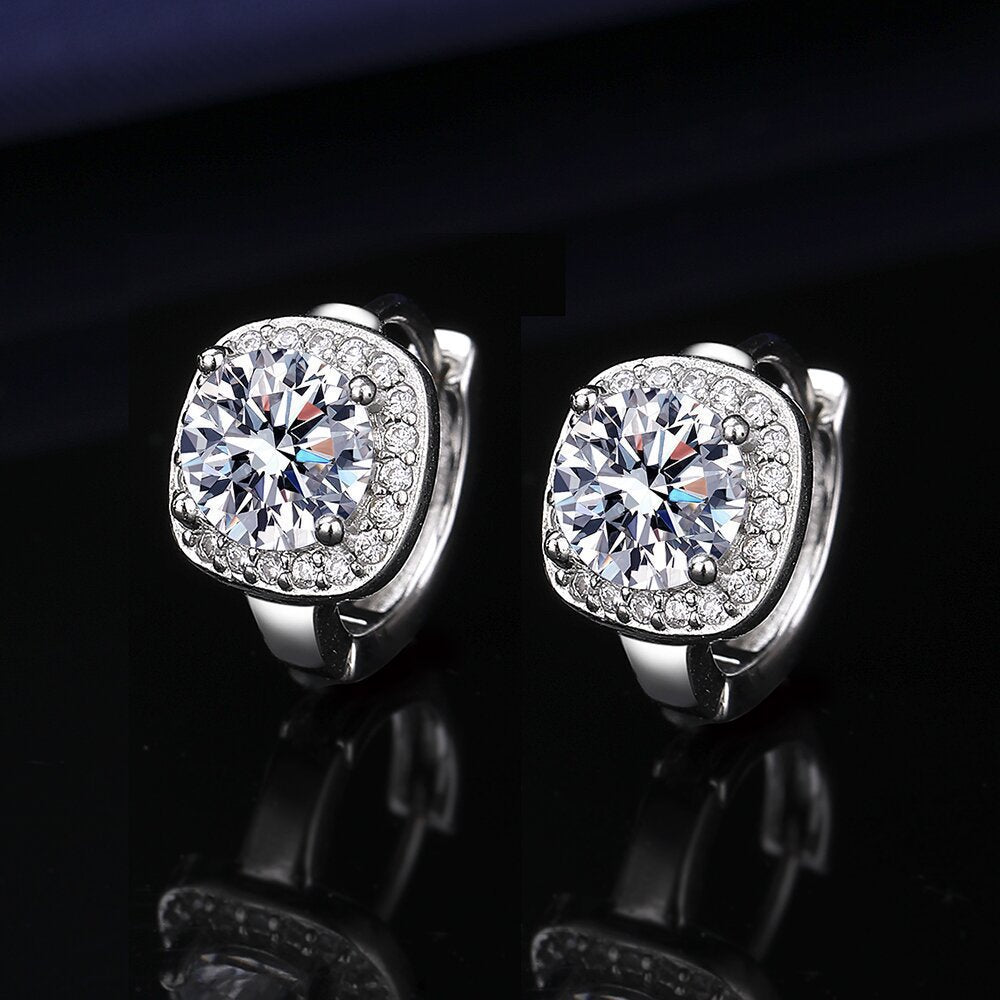 Live Broadcast Female Karat Fashion Elegant Zircon Ear Buckle