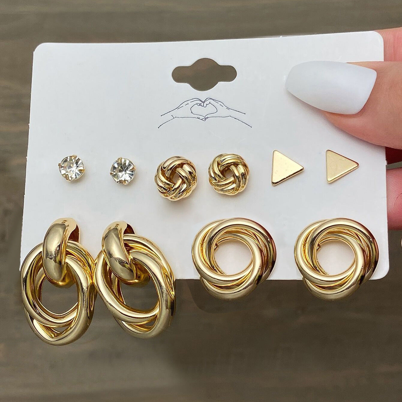 Women's Fashion Minimalism Temperament Wild Exaggerated Personalized Rings