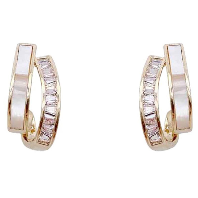 Women's Micro Inlaid Zircon Super Fairy Simple Small Stud Earrings