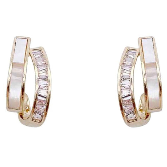 Women's Micro Inlaid Zircon Super Fairy Simple Small Stud Earrings