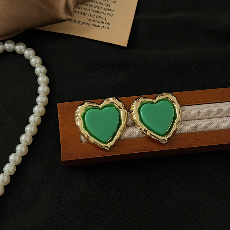 Niche High Profile Retro Temperament Sier Ear Earrings