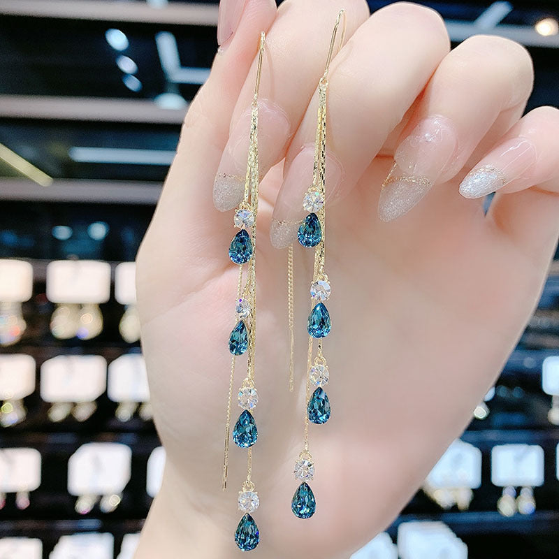 High-grade Generous Trendy Blue Enchantress Water Ear Line