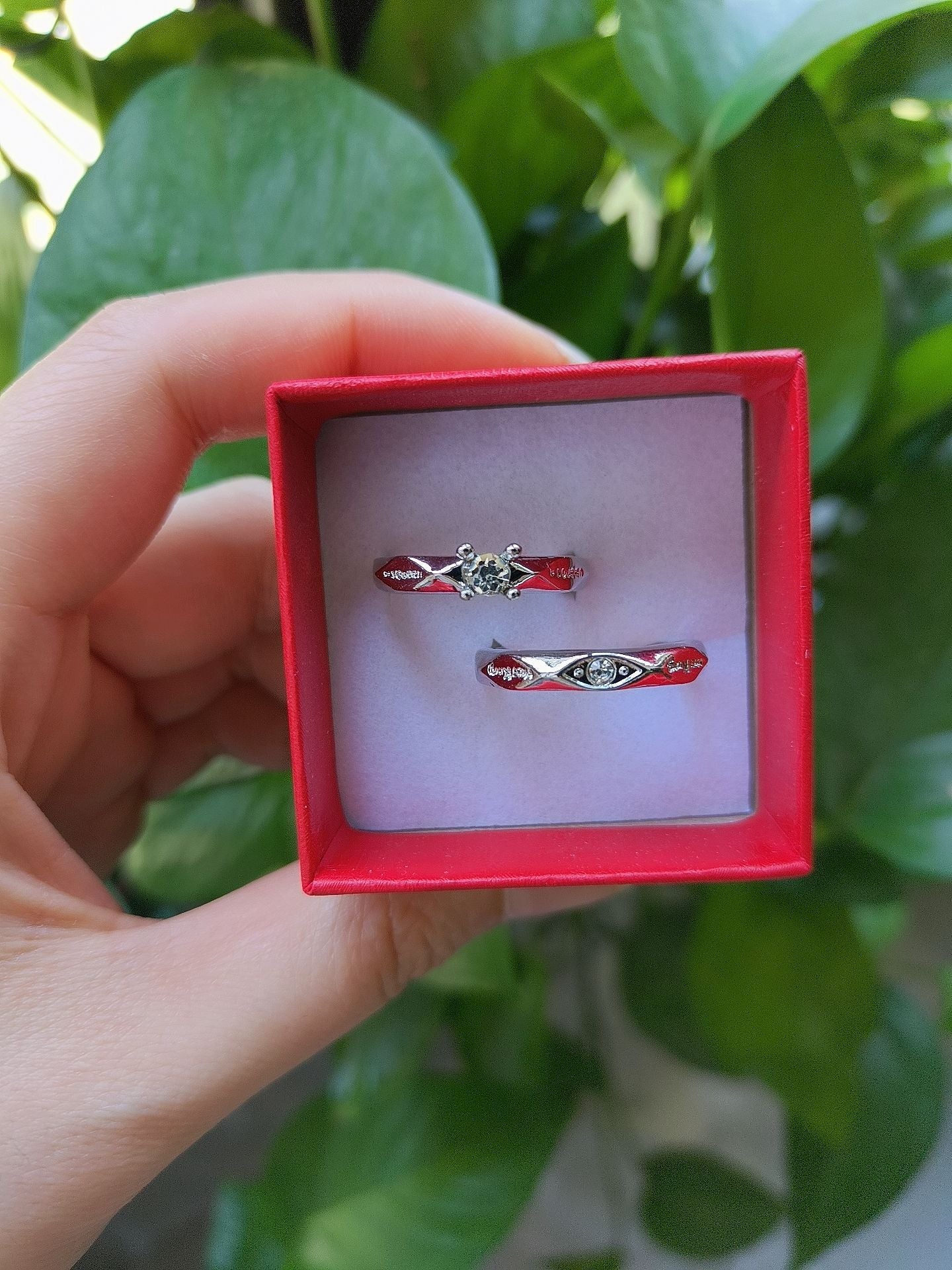 Diamond Couple Wedding Adjustable Mouth For Ring