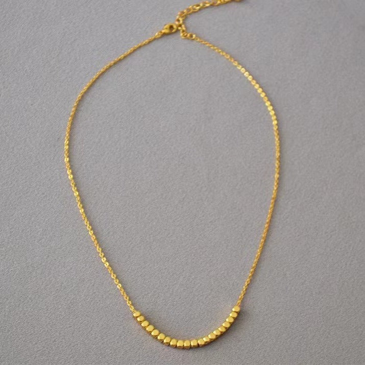 Fortune Fashion Personality Geometry Female Titanium Steel Gold-plated Necklace