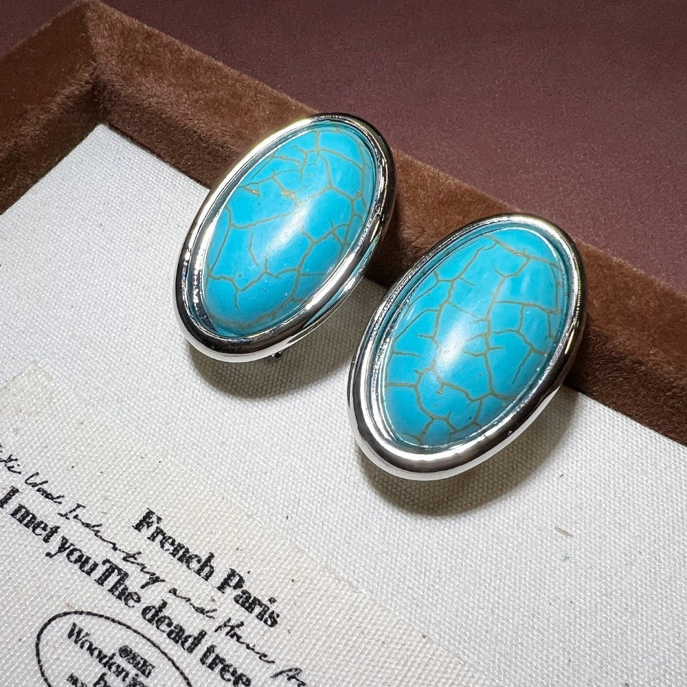 Women's Abalone Shell Series Gold Plated Environmental Protection Fashion French High-grade Earrings