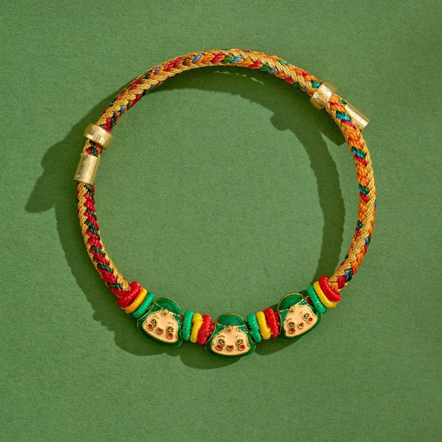 Dragon Boat Festival Colorful Rope Small Red Hand-woven Tiger Head Bracelet