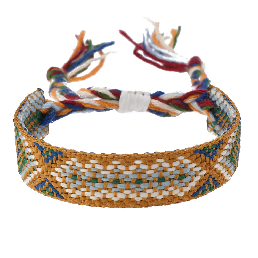 Fashion Colorful Nepal Woven Bohemian Ethnic Style Carrying Bracelets