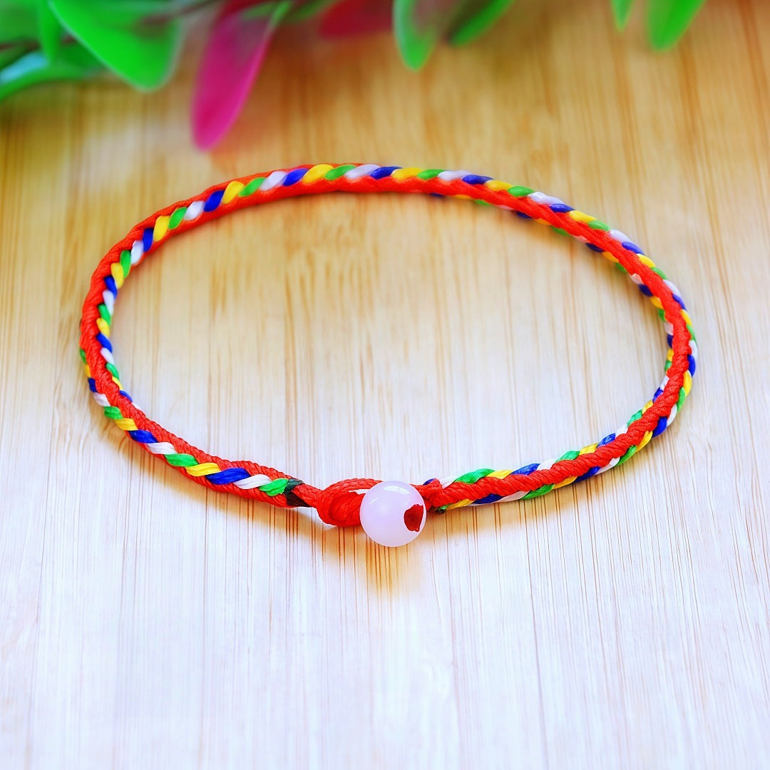 Women's & Men's Boat Festival Carrying Strap Finished Fine Colorful Ropes Rope Small Bracelet