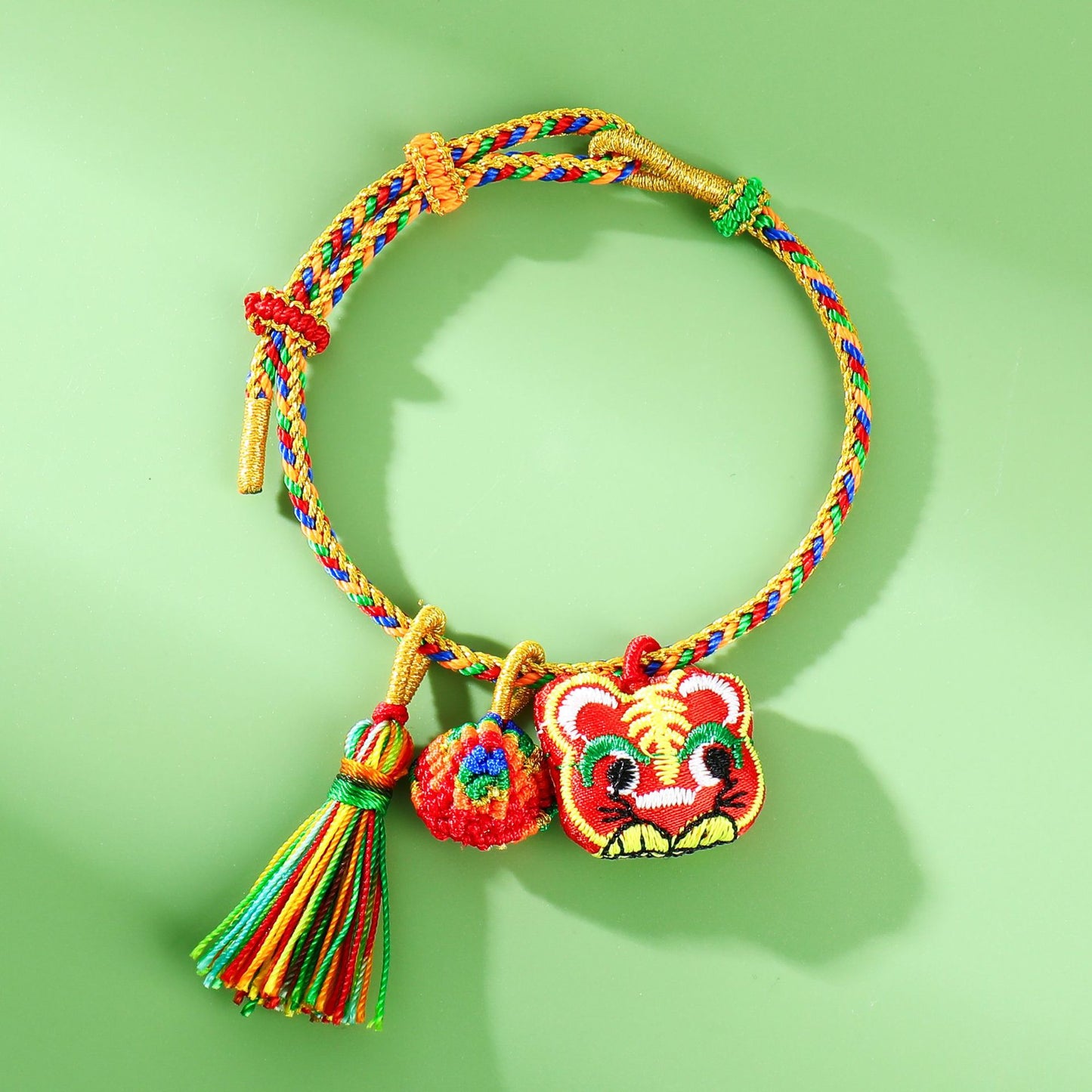 Children's Dragon Boat Festival Colorful Rope Carrying Strap Hand-woven Tiger Sachet Bracelets
