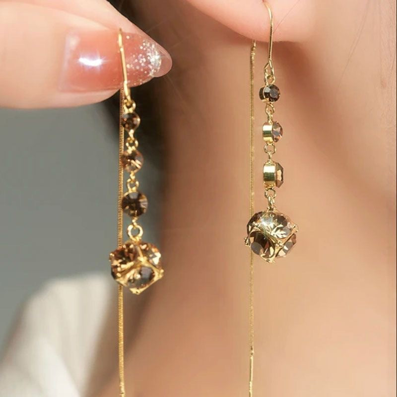Opal Tassel Tide Chain Super Fairy Long Ear Line