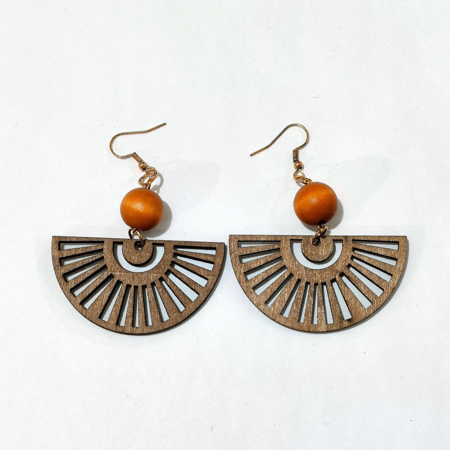 Geometric Printing Temperament Personality Trendy Exaggerated Ear Earrings