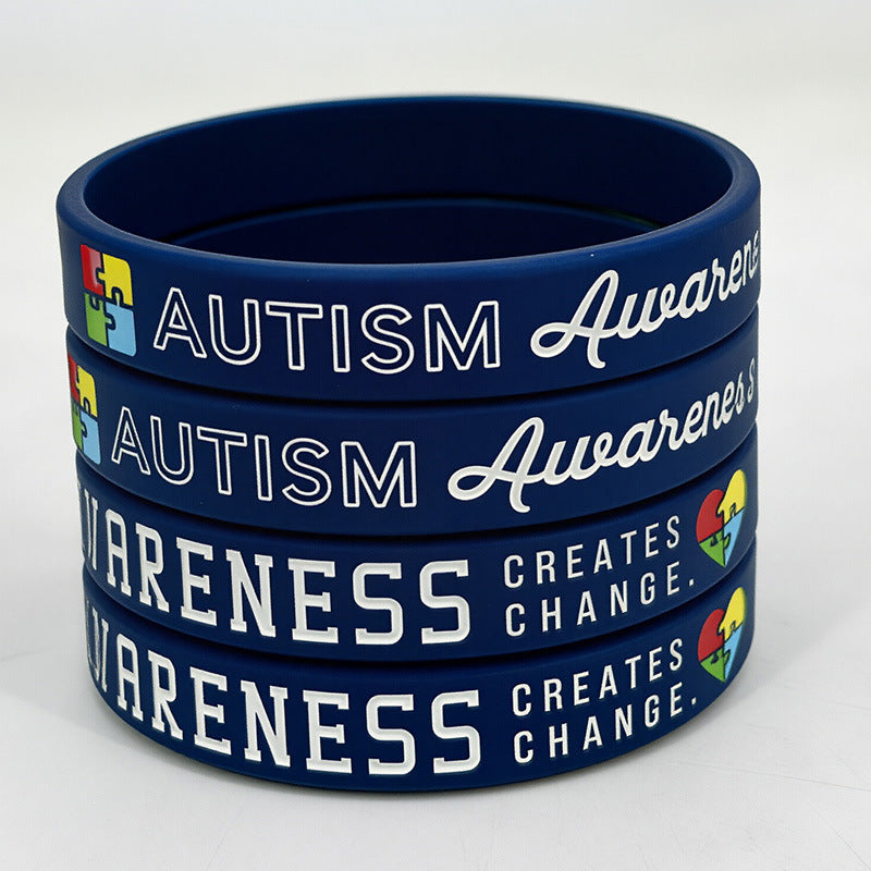 Color Puzzle Public Welfare Rubber Wristband Bracelet