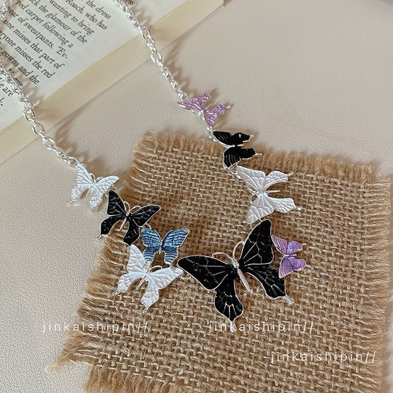 Butterfly Drop Female Mori Style Niche Exquisite Fashion Sweet Necklace