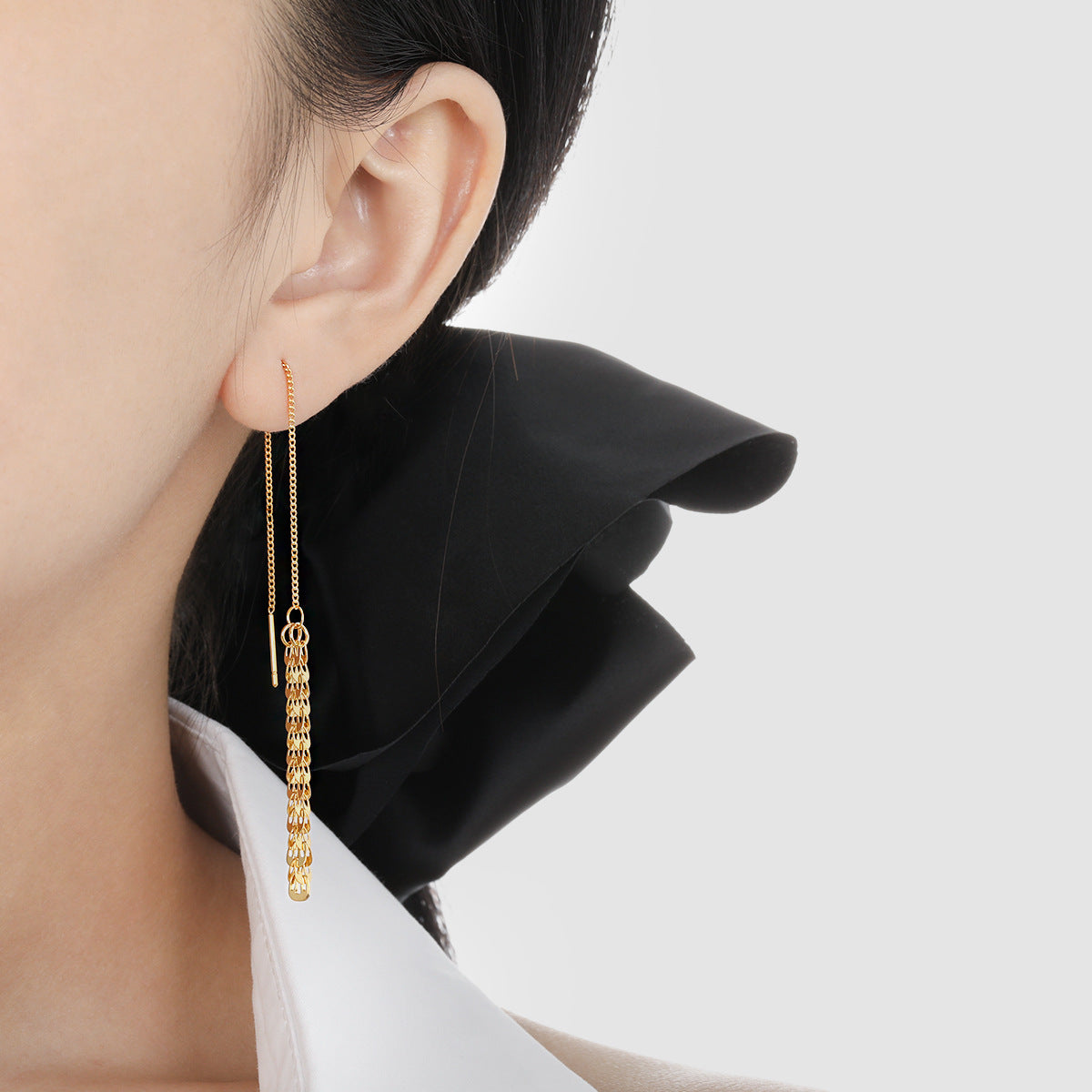 Women's Personalized Minority Woven Tassel Phoenix Tail High-grade Ear Line