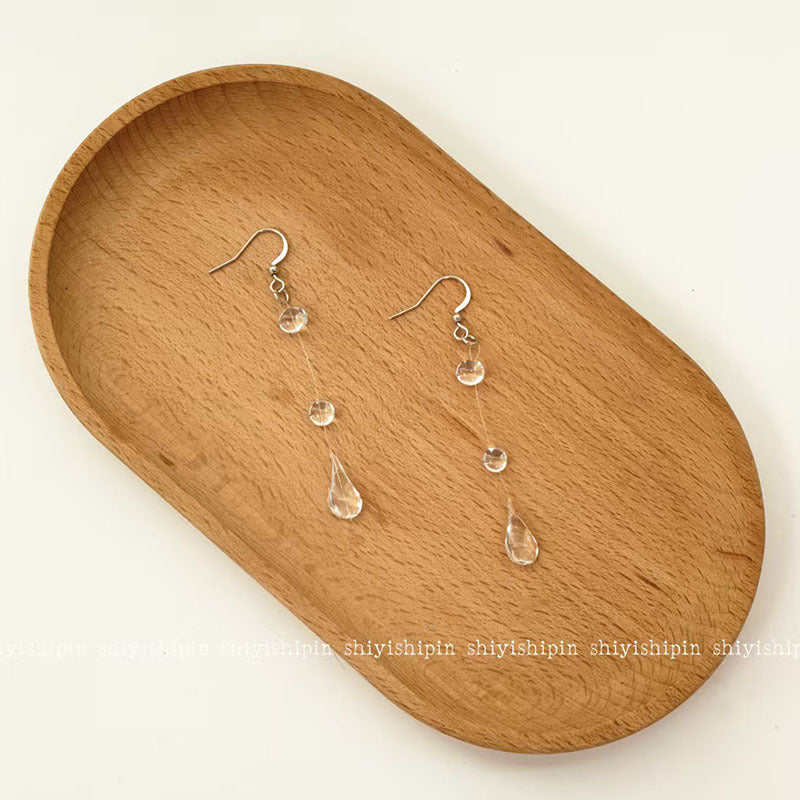 Feeling Minimalist Water Drop Female Korean Style Niche Design Earrings