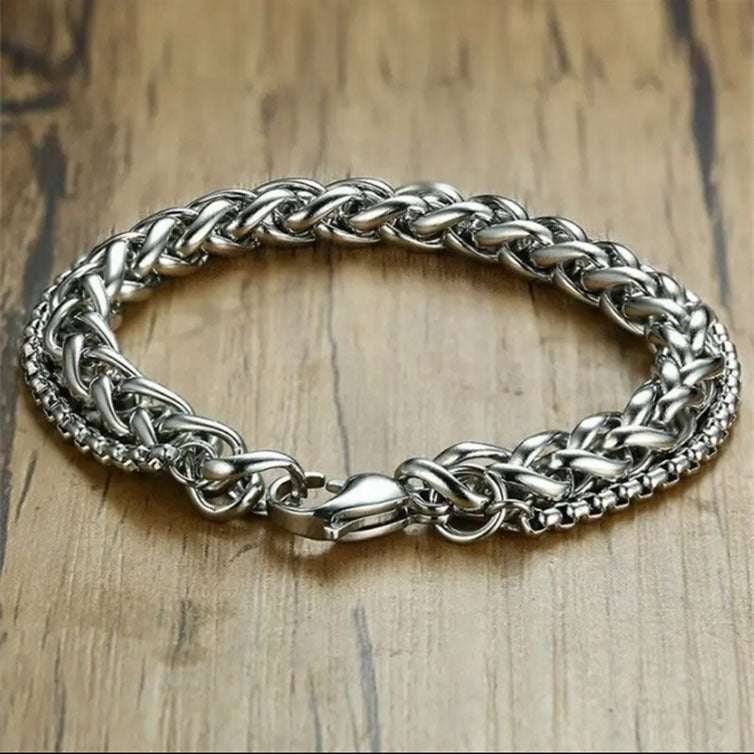 Men's Trendy Design Titanium Steel Retro Aloofness Style Bracelets