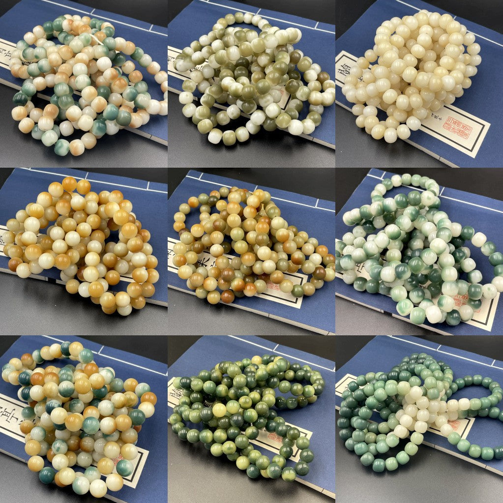 Women's & Men's Flowers Bodhi Pliable Temperament Hand Toy Charcoal Seed Crafts Single Bracelet