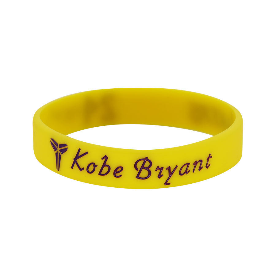 Star Concave Thickened Silicone Kobe James Basketball Bracelet