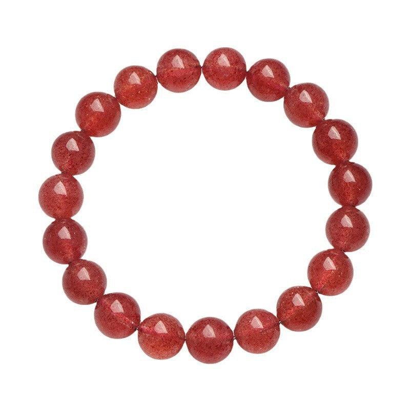 Cool Natural Strawberry Loose Round Beads Jewelry Accessories
