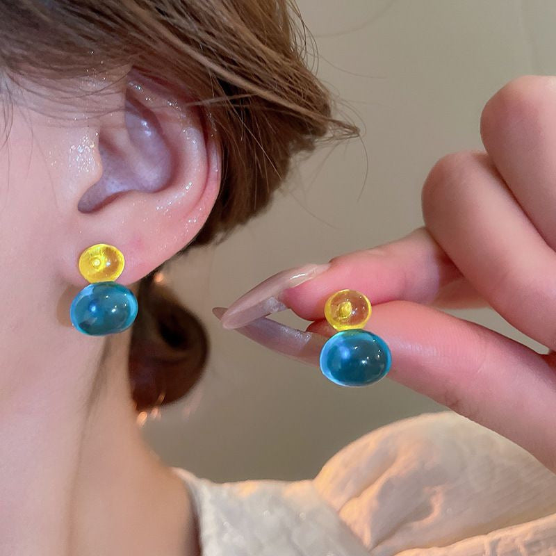 Note Sier Needle Acrylic Stars Summer Earrings