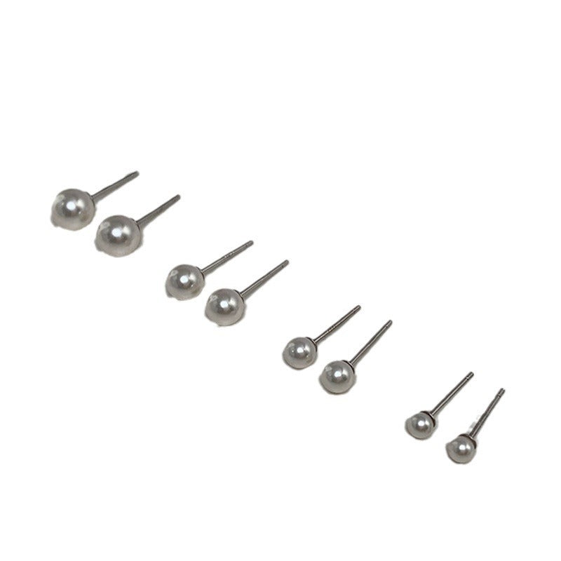 Women's Commute Before Sleep Minimalist Pearl For Simple Personalized Stud Earrings
