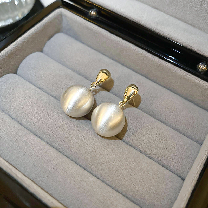 Women's Needle Zircon Bow Water Drop Tassel Simple Fashion Stud Earrings