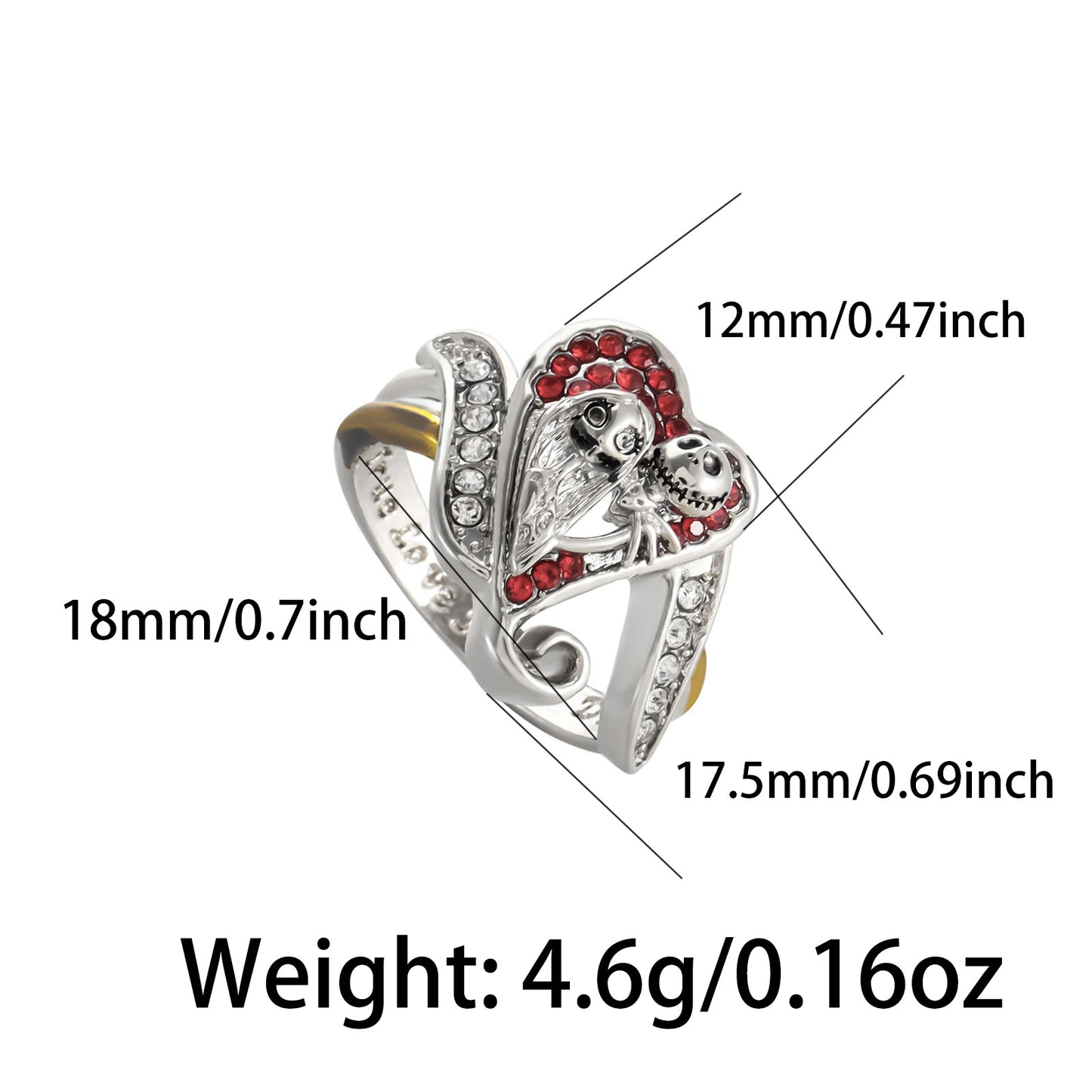 Night Horror Copper Eternal Love Halloween Rings