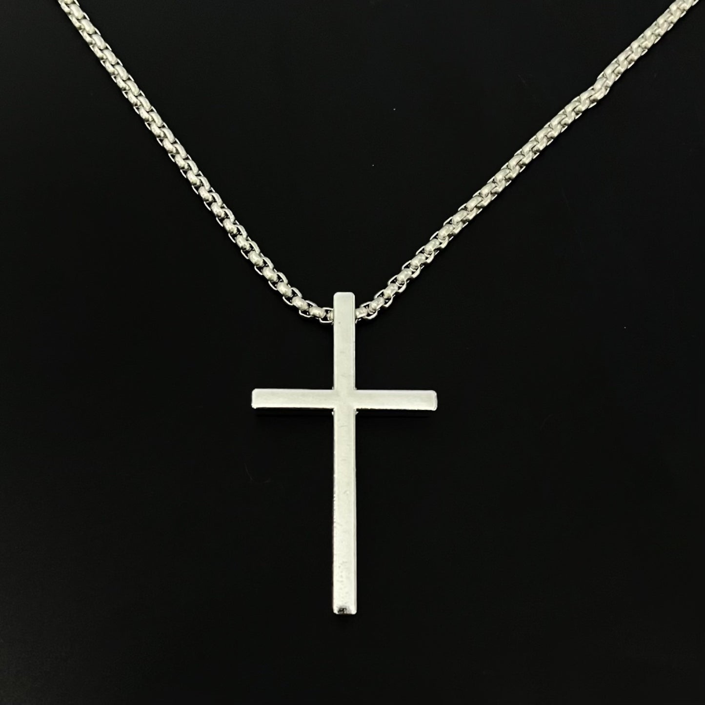 Men's Cross Design High-grade Long Simple Fashion Necklace