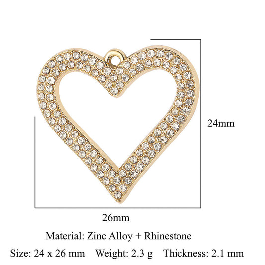 Lock Love Beat Alloy Flower Rose Pendants