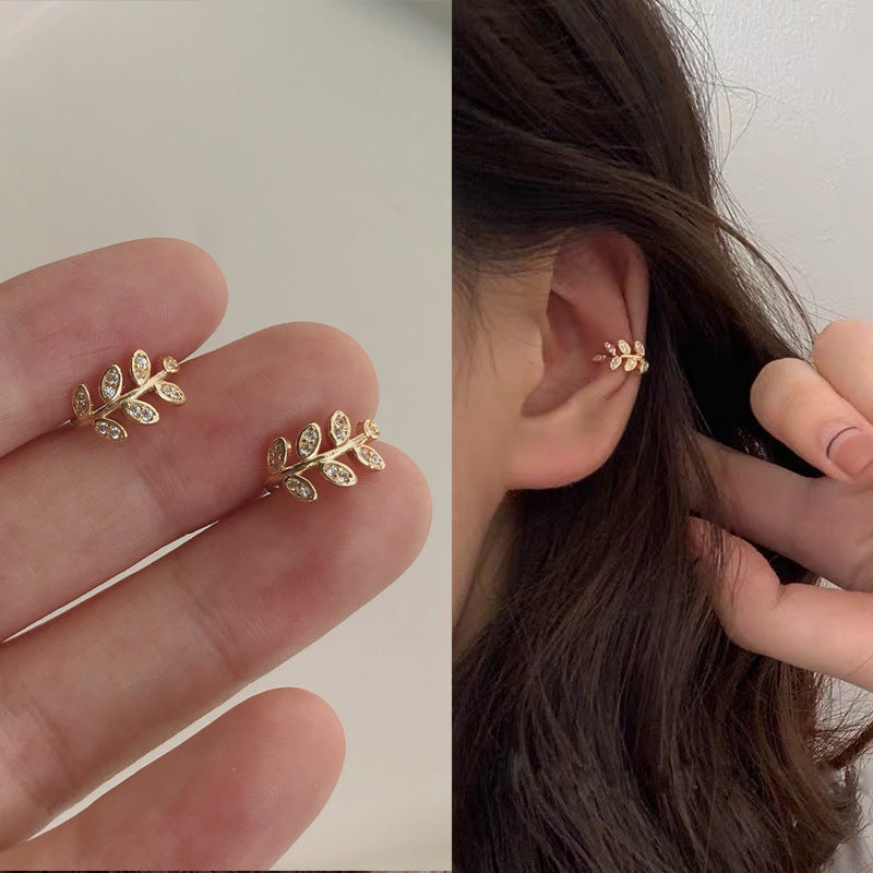 Leaves Ear Clip Adjustable Super Mori Earrings