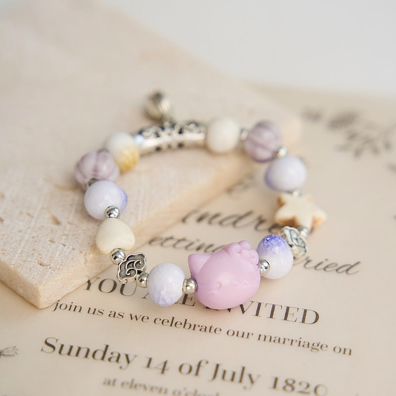 Women's Artistic Crafts Woven Chinese Style Girlfriends Bracelets