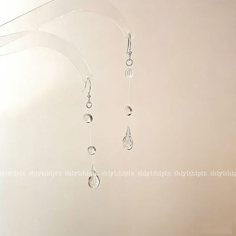 Feeling Minimalist Water Drop Female Korean Style Niche Design Earrings