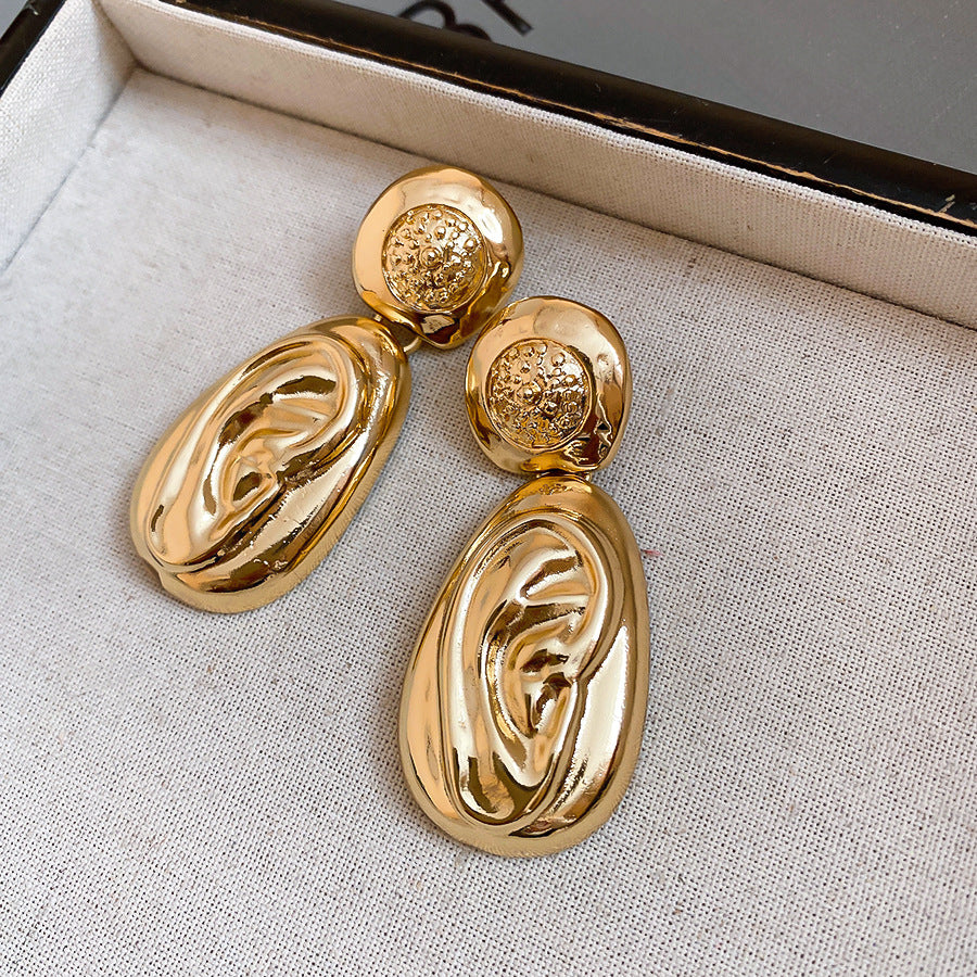 Women's Needle Exaggerated Metal High-grade Temperament Wild Earrings