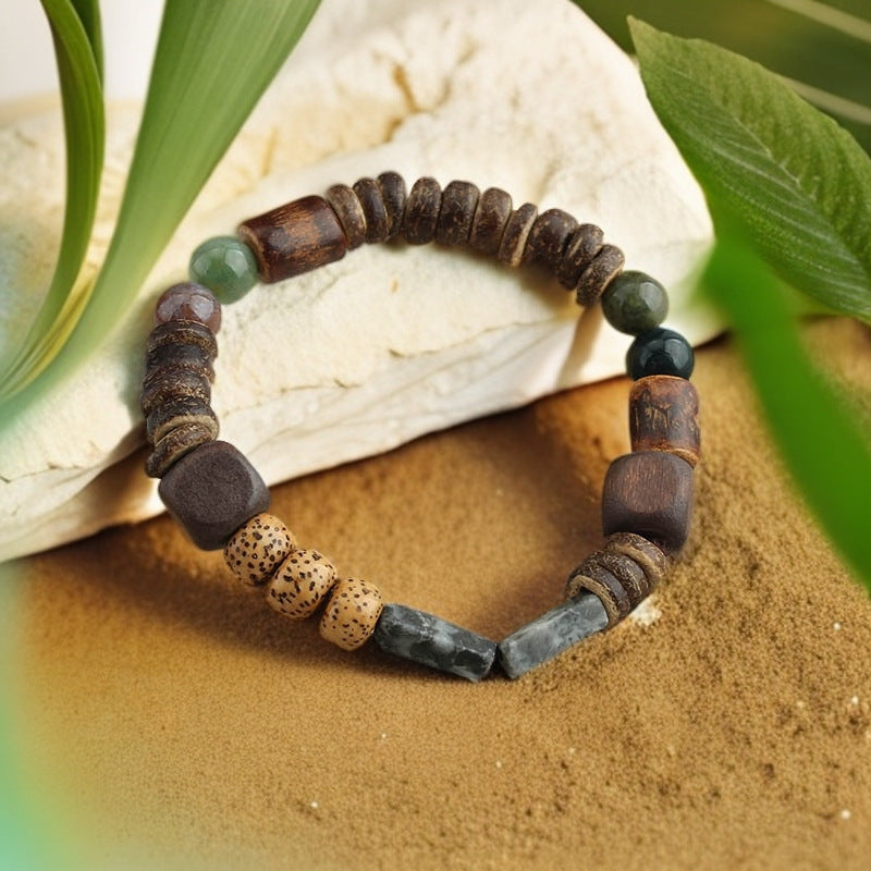 Chinese Beaded Bohemian Natural Stone National Style Bracelets