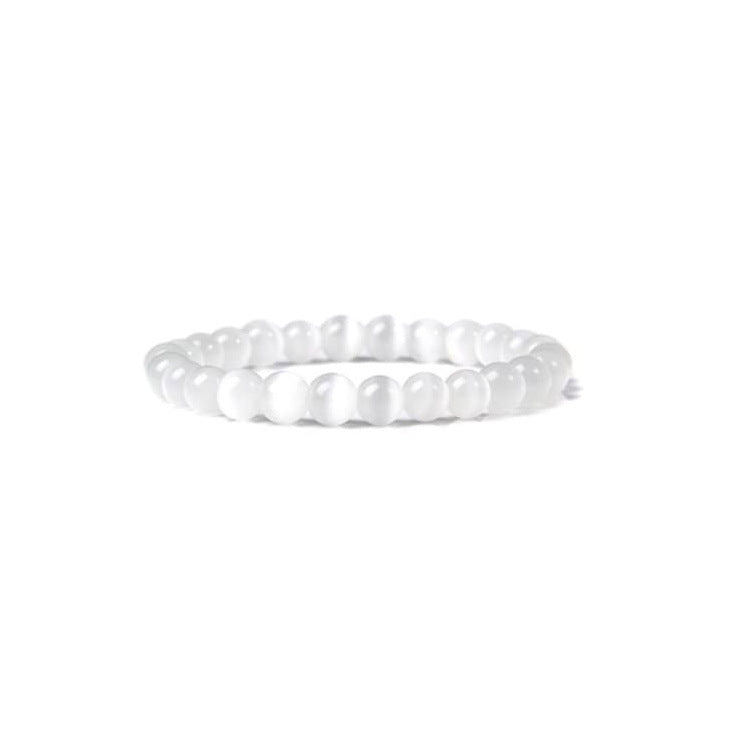 Women's Opal Natural Crystal Stone Beads Elastic String Bracelets