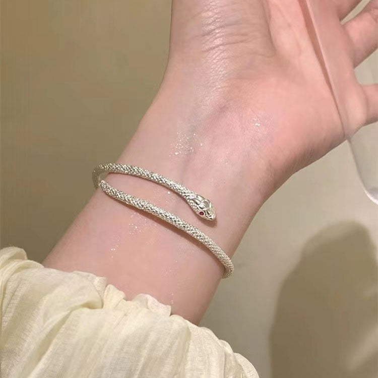 Women's Snakes Retro Creative Hipster Couple Niche Design Rings