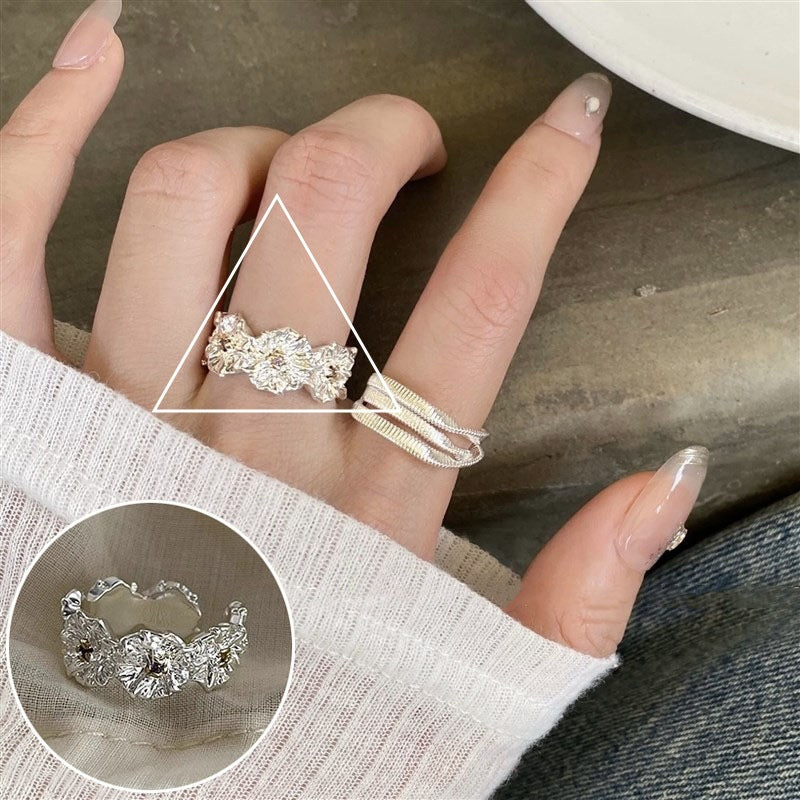 Women's Geometric Fashion Twisted Open-end Personality Hip Rings