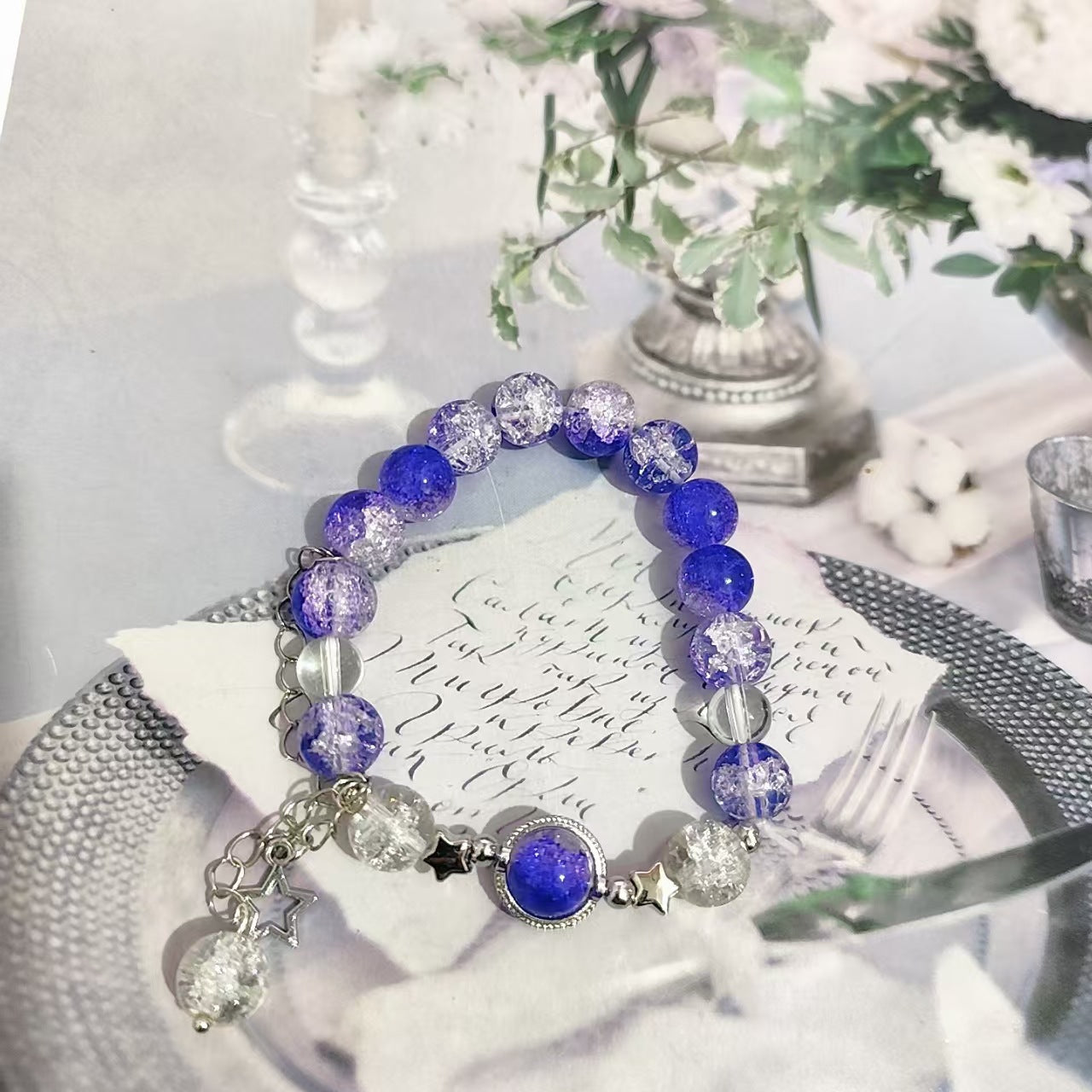 Cherry Blossom Glaze Female Design High Sense Bracelet